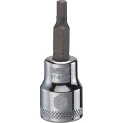 DeWalt 4 mm X 3/8 in. drive Metric Hex Bit Socket 1 pc