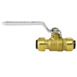 Apollo Tectite 1/2 in. Brass Push Fit Ball Valve Standard Port Quarter-Turn Lever For Potable Water