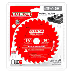 Diablo Steel Demon 5-3/8 in. D X 20 mm TiCo Hi-Density Carbide Metal Saw Blade 30 teeth 1 pk