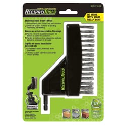 ReciproTools 4-1/4 in. Stainless Steel Offset Brush 1 pk