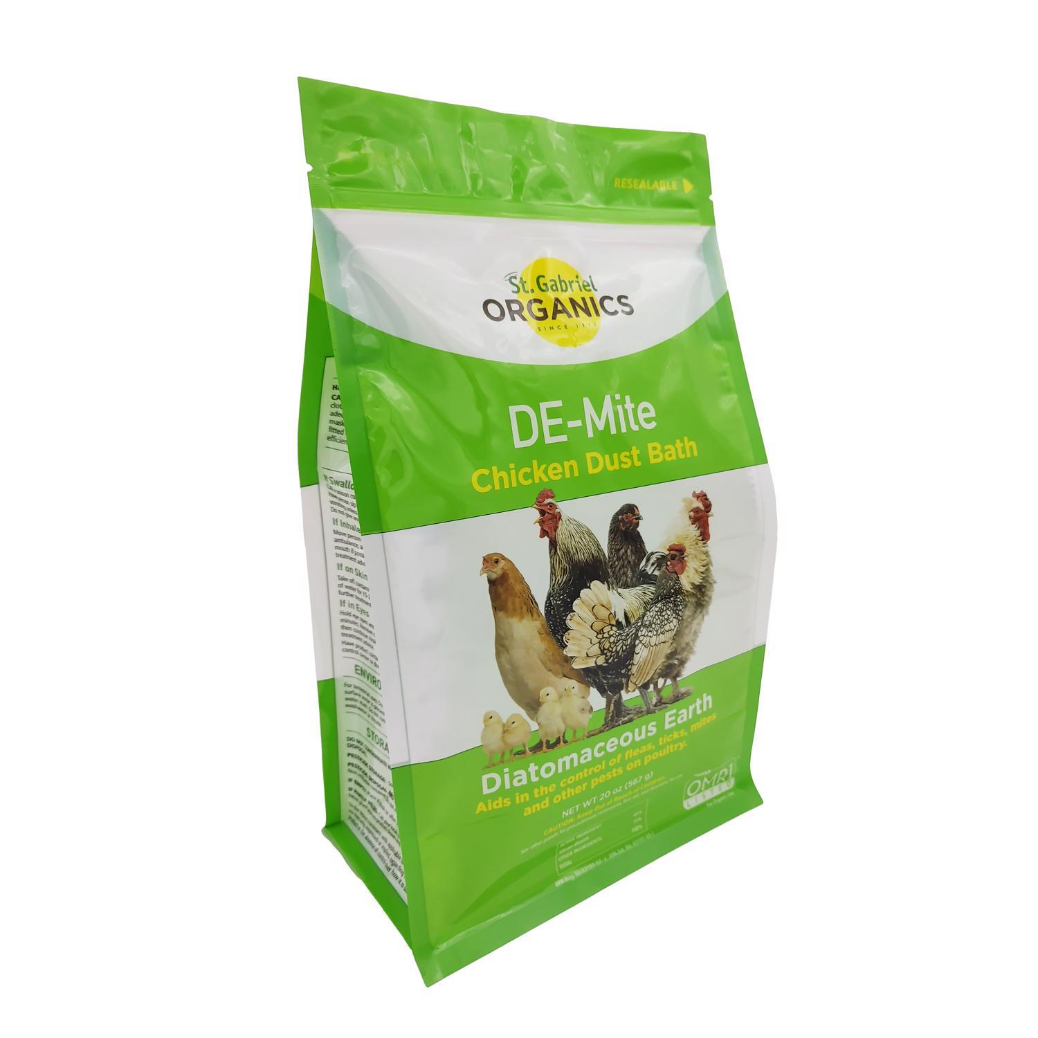 St. Gabriel Organics DE-Mite Dust Bath Organic Powder Diatomaceous Earth 20 oz