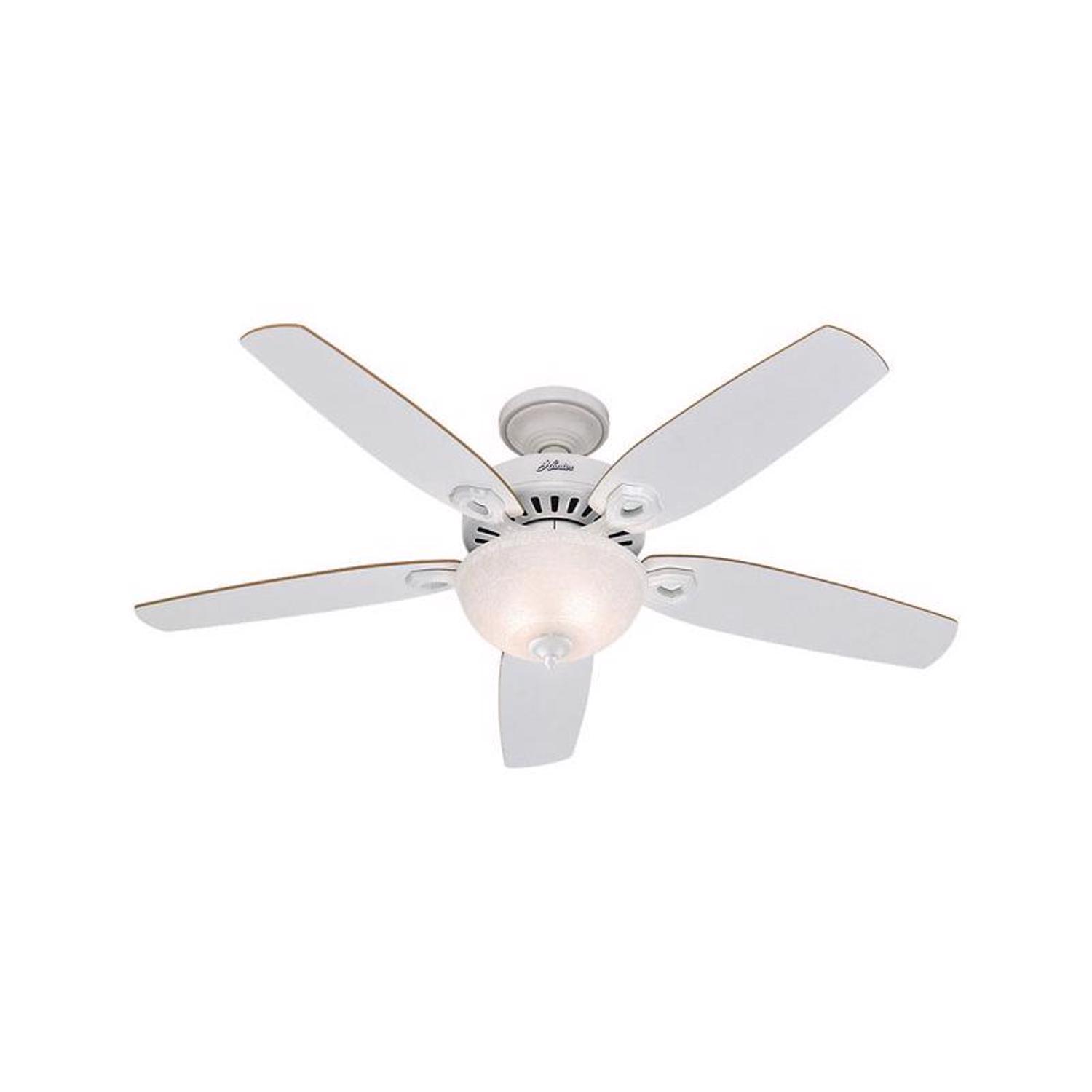 Photos - Fan Hunter Builder Deluxe 52 in. Snow White White LED Indoor Ceiling  53089 