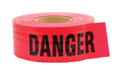 C.H. Hanson CH Hanson 500 ft. L X 3 in. W Polyethylene Danger Barricade Tape Red