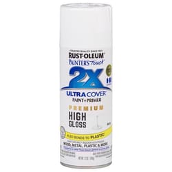 Rust-Oleum Painter's Touch 2X Ultra Cover High-Gloss White Paint+Primer Spray Paint 12 oz