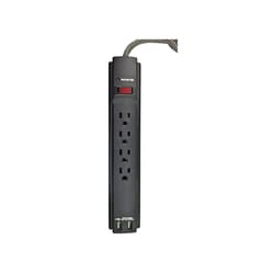 Fabcordz 4 ft. L 4 outlets Surge Protector Black 990 J