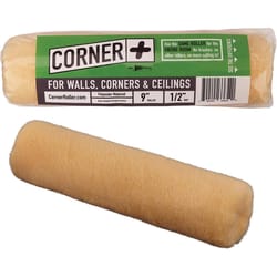Corner + Roller Polyester 9 in. W X 1/2 in. Paint Roller Cover 1 pk