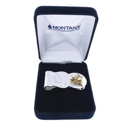 Montana Silversmiths Sculpted Elk Motif Money Clip 1 pk