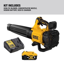 DeWalt 20V MAX DCBL722P1 125 mph 450 CFM 20 V Battery Handheld Blower Kit (Battery &amp; Charger)