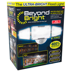 Beyond Bright Gloss White Motion-Sensing LED Sensor Light