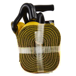 Keeper 1-1/2 in. W X 14 ft. L Yellow Tie Down w/Ratchet 1467 lb 1 pk