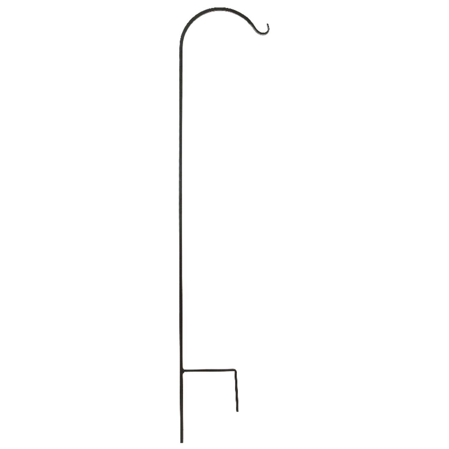 Panacea Black Steel 64 in. H Single Crook Plant Hook 1 pk - Ace Hardware