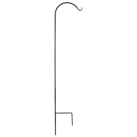 Panacea Black Steel 64 in. H Single Crook Plant Hook Panacea Black Steel 64 in. H Single Crook Plant Hook