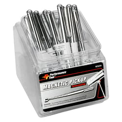 Performance Tool 18-1/2 in. L X 0.60 in. W Silver Magnetic Pick-Up Tool 3 lb. pull 12 pc