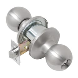 Tell Empire Satin Stainless Steel Entry Door Knob 1-3/4 in.