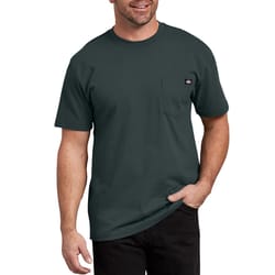 Dickies XXL Short Sleeve Men's Crew Neck Hunter Green Tee Shirt