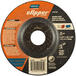 Norton Clipper 4-1/2 in. D X 7/8 in. Classic Grinding Wheel
