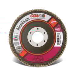 CGW 4-1/2 in. D X 5/8-11 in. Aluminum Oxide Flap Disc 60 Grit 1 pc