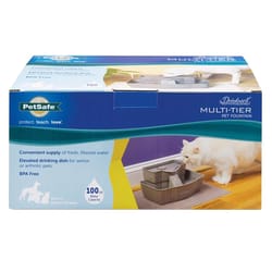 PetSafe Drinkwell Brown Multi-Tier Plastic 100 oz Pet Water Fountain For Cats/Dogs