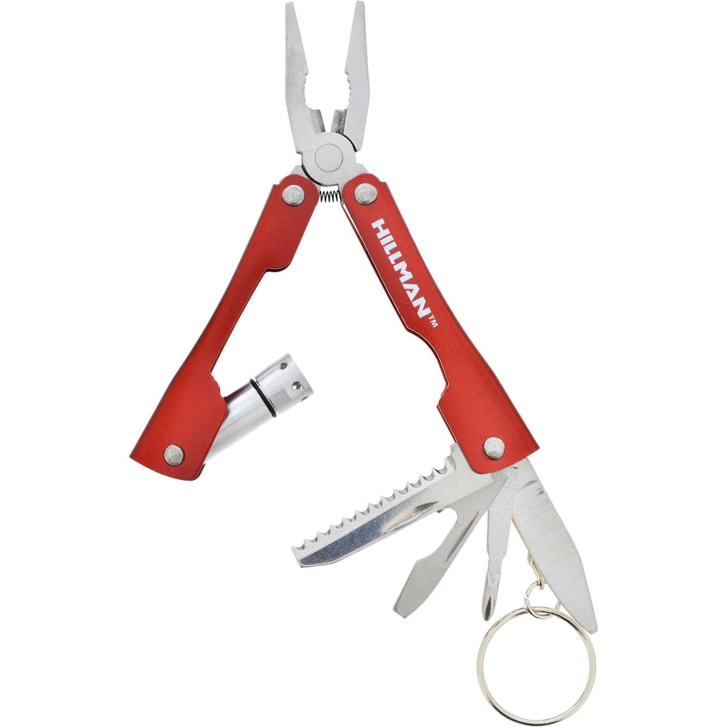 Hillman Metal Red MultiTool High End Accessories Key Ring Ace Hardware