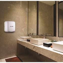 Alpine Industries Hemlock White Plastic/Stainless Steel Air Towel Hand Dryer