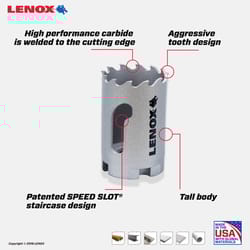 Lenox Speed Slot 1-3/8 in. Carbide Tipped Hole Saw