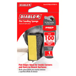 Diablo 8 in. L X 3 in. W X 1 in. 100 Grit Fine Block Sanding Sponge