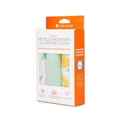 Full Circle Renew Microfiber Cleaning Cloth 12 in. W X 12 in. L 3 pk