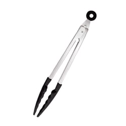 Zwilling J.A Henckels Black/Silver Silicone/Stainless Steel Tongs