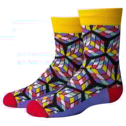 Two Left Feet Kid's Challenge Accepted L Novelty Socks Multicolored