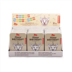 Kikkerland Kobe Dog Birthday Kit Paper/Iron/Cotton/Stainless Steel 1 pk