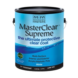 Modern Masters MasterClear Supreme Matte Clear Water-Based Protective Coating 1 gal