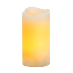 Sterno Home Cream Vanilla Scent Rustic Pillar Candle