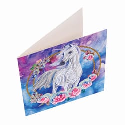 Crystal Art Craft Buddy Unicorn Garland Craft Card Kit Multicolored