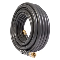 Gilmour Flexogen 5/8 in. D X 50 ft. L Heavy Duty Premium Grade Garden Hose Black