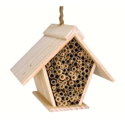Songbird Essentials 7.7 in. H X 6.25 in. W X 9 in. L Wood Bee House