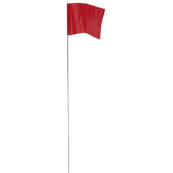 Empire 21 in. Red High visibility Stake Flags Plastic 100 pk