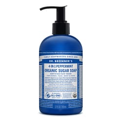 Dr. Bronner's Organic Peppermint Scent Sugar Scrub 12 oz