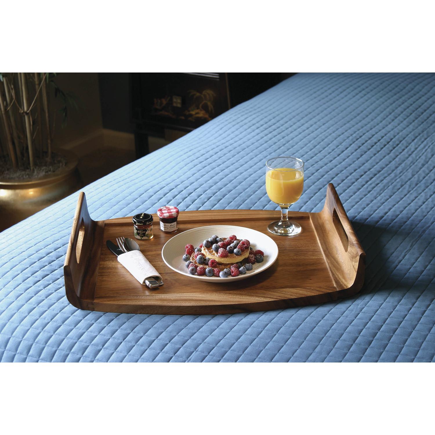 Lipper International Acacia Wood Reversible Tray Server 1 pk Sansujyuku sansujyuku.com