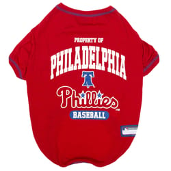 Pets First Team Colors Philadelphia Phillies Dog T-Shirt Small