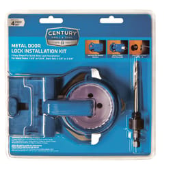 Century Drill & Tool Carbon Steel Door Lock Installation Kit 4 pc