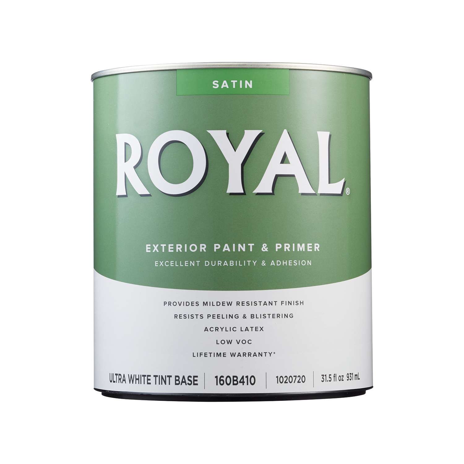 Royal Satin Tint Base Ultra White Base Paint Exterior 1 qt Ace Hardware