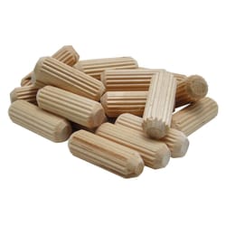 Wolfcraft Fluted Hardwood Dowel Pin 5/16 in. D X 1-1/2 in. L 1 pk Natural