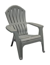 Adams RealComfort Gray Polypropylene Frame Adirondack Chair