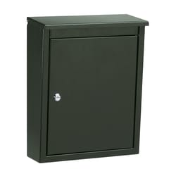 Architectural Mailboxes Soho Contemporary Galvanized Steel Wall Mount Black Mailbox