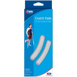 Carex Health Brands Gray Crutch Pads Rubber 2 in. H X 6 in. L