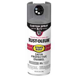 Rust-Oleum Stops Rust 5 in 1 Indoor/Outdoor Satin Gray Oil-Based Oil Modified Alkyd Protective Ename