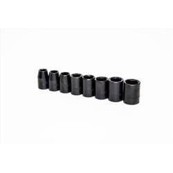 Crescent Assorted in. X 1/2 in. drive Metric 6 Point Impact Socket Set 8 pc