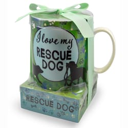 Oak Patch Gifts Rescue Dog Mug and Notestack 2 pk