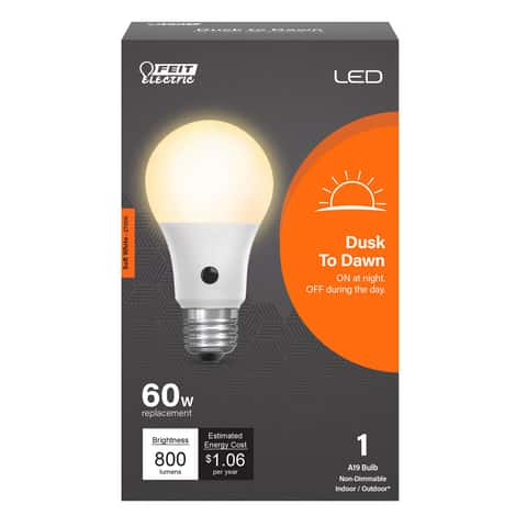 Everyday Essentials Light Bulbs, A19 60W LED Daylight - 4x1.0 ea