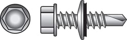 HILLMAN No. 10 Ga. X 3/4 in. L Hex Hex Washer Head Self-Drilling Screws 1 pk